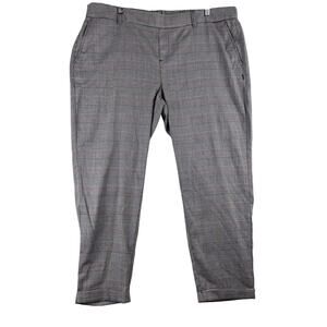 One5One Plaid Career Pants Womens XL Professional Office Pockets Stretch Comfort